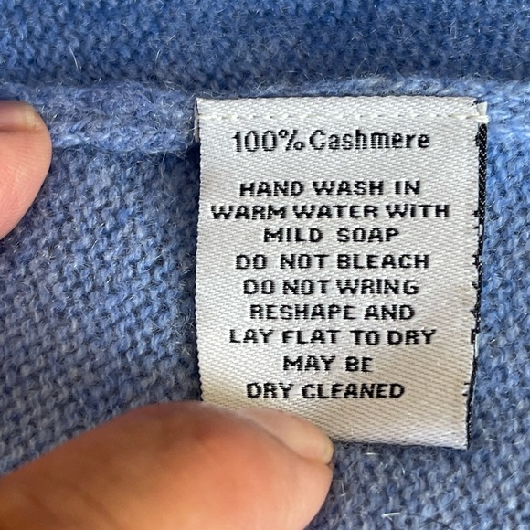 Claudia Michole Cashmere Classic V-Neck Pullover LG - Picture 10 of 12